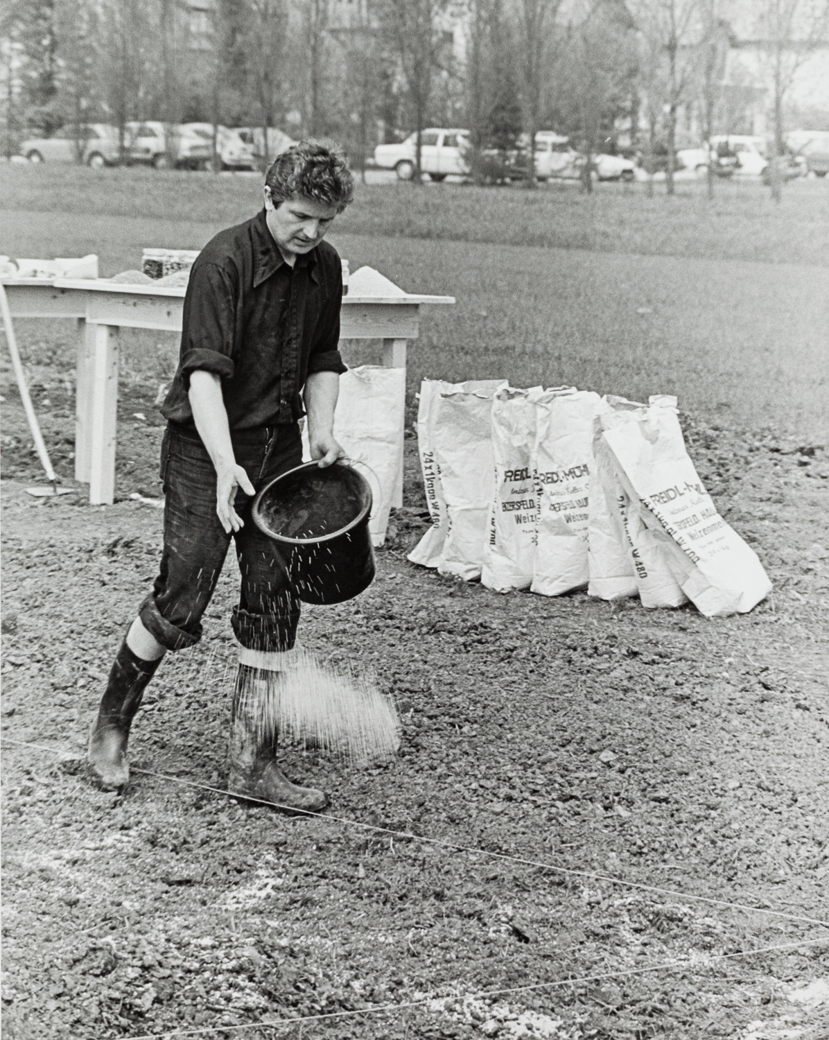 Robert Zahornicky, "Performance Festival Wien 1978 - Heinz Cibulka" Silbergelatine auf Barytpapier, 1978, Inv.Nr. KS-20867/6